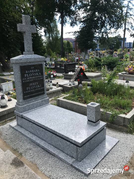 Nagrobek POMNIK GRANIT STRZEGOM Z MONTAŻEM Konary