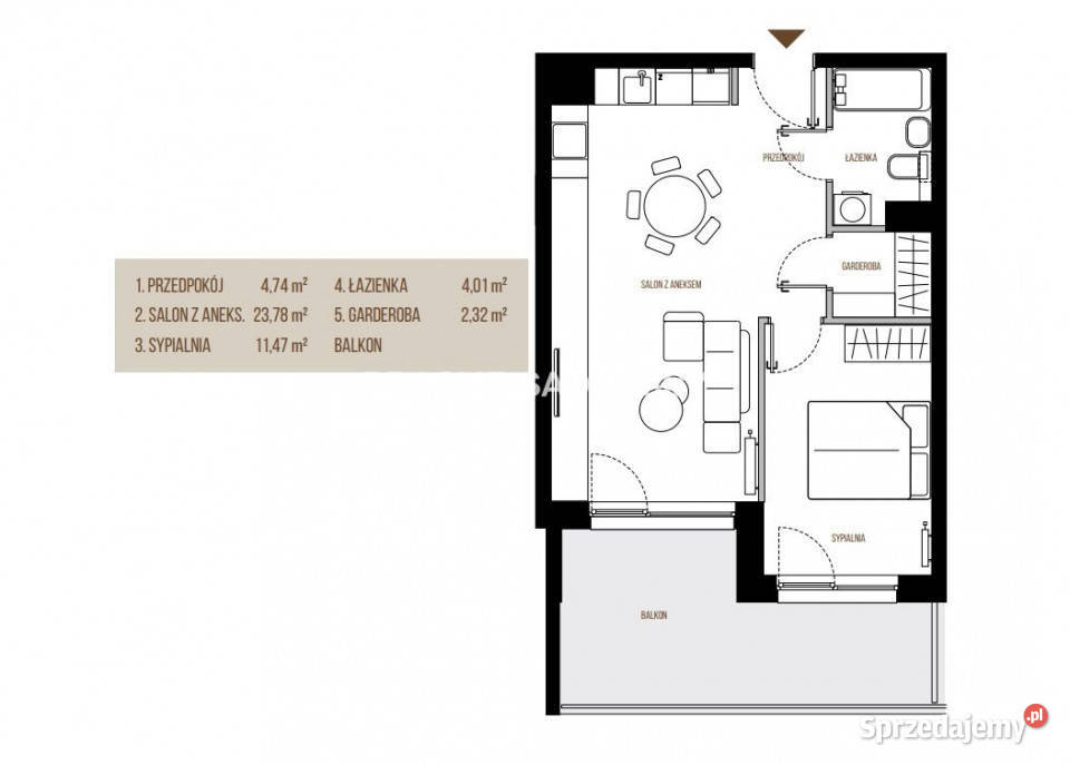 sprzedaży mieszkania Kraków Wadowicka 4632m2 2 Rok budowy 2026