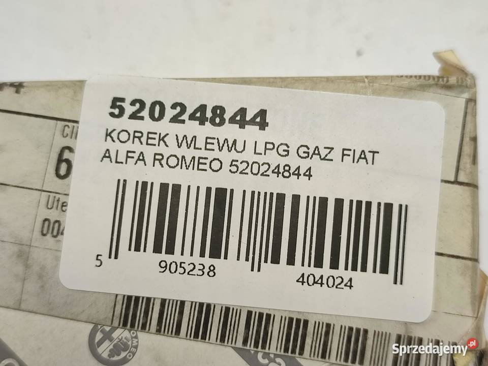 KOREK WLEWU LPG GAZ ALFA ROMEO MITO 20082018 Motoryzacja lubelskie