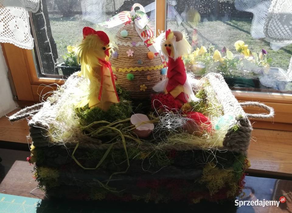 Wielkanoc pisanka 20 kurczaczki w koszu Kraków