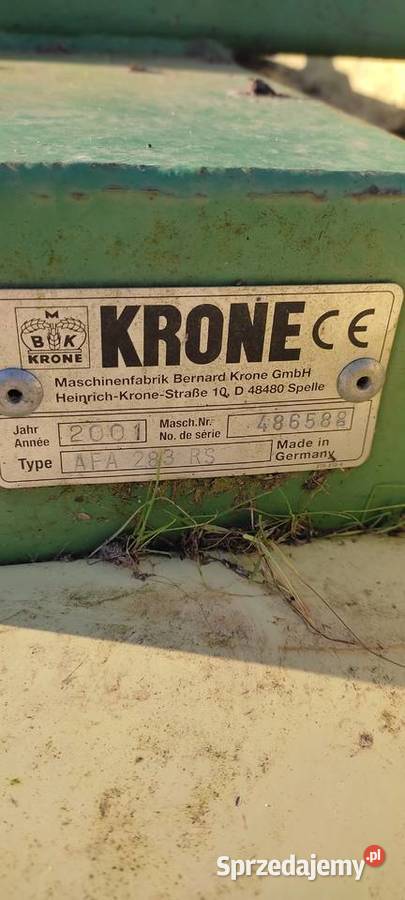 Kosiarka Krone AFA283RS