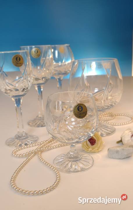 Kieliszki kryształowe styl Glamour Luksusowy