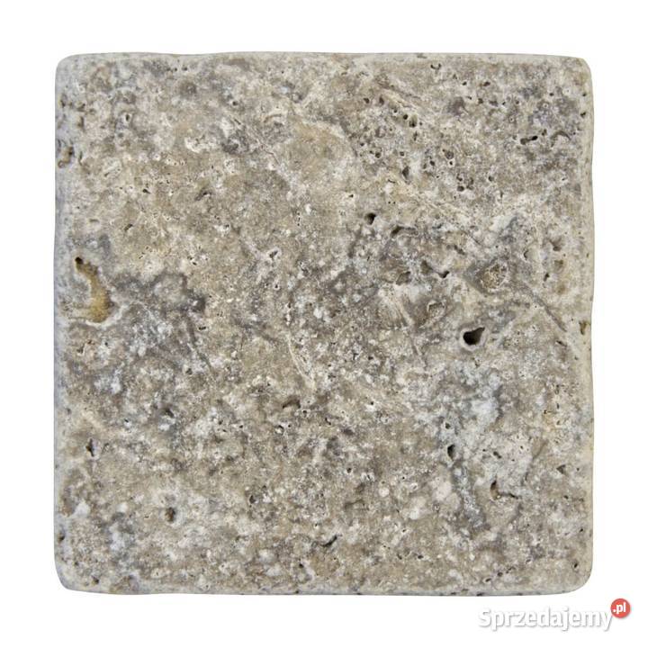 Płytki Trawertyn Silver Ash bębnowany 10x10x1