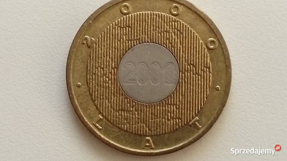 Moneta okolicznościowa 2 2000 r Przełom Mosina