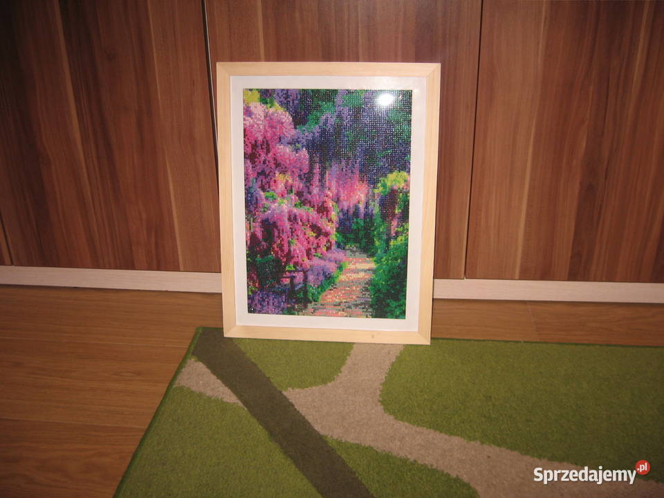 Obraz Alejka spacerowa haft diamentowy Rękodzieło Olsztyn