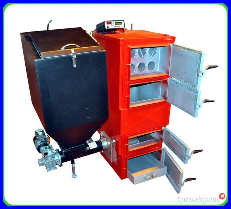 Kocioł Piec 15 kW do 120mz Podajnikiem Olsztyn sprzedam