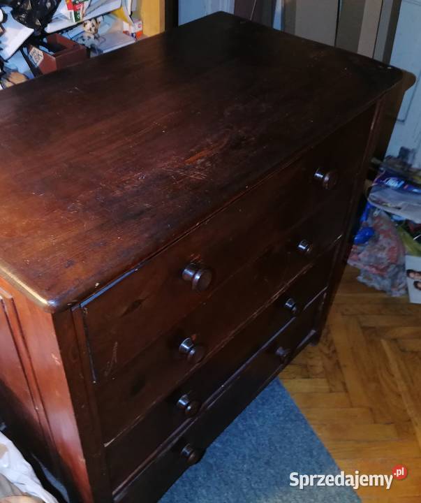 Stara komoda z 4 szufladami z lat 6070 90cm małopolskie Kraków