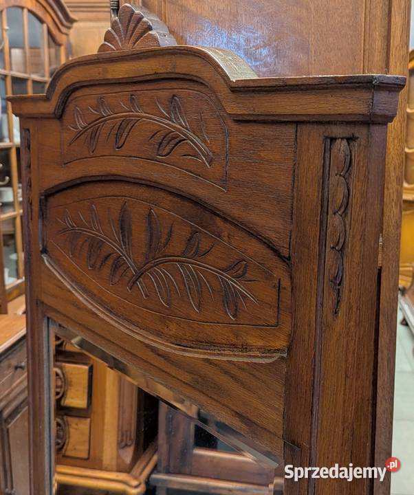 Piękne dębowe lustro secesyjnesklep Dąbrowa Dąbrowa Górnicza