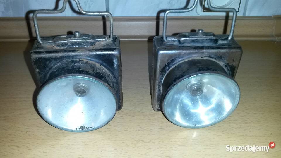 Stara Niemiecka metalowa latarka sygnalizacyjna Poznań