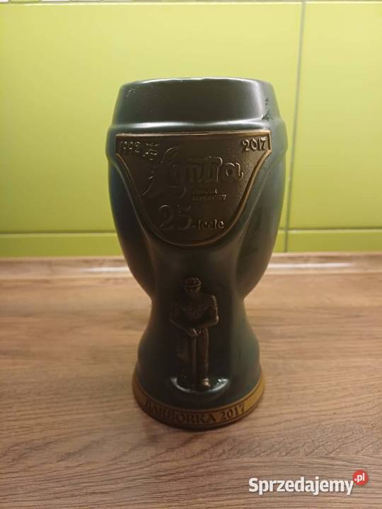 Kufel górniczy zielony barbórka 2017 śląskie