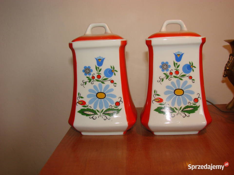 Lubiana wzór kaszubski pojemnik kuchenny pomorskie Pruszcz Gdański