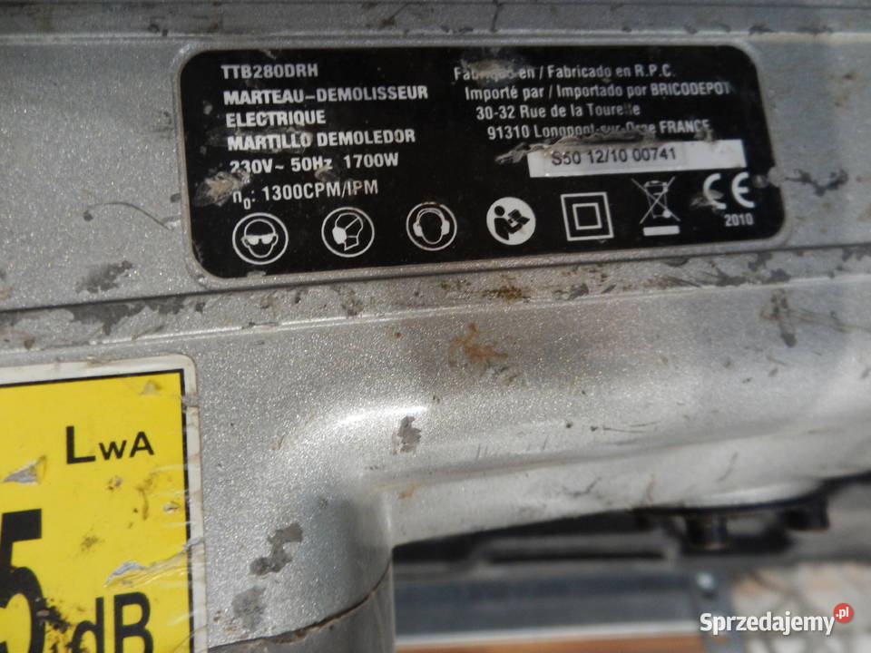 Młot wyburzeniowy Titan TTB280DRH Młoty udarowe podkarpackie Leżajsk