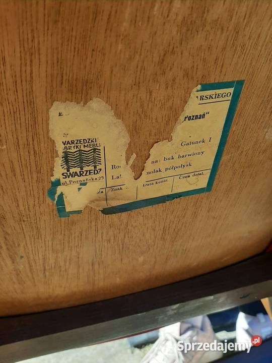 Krzesła PRL masywne Krzesła Dębica