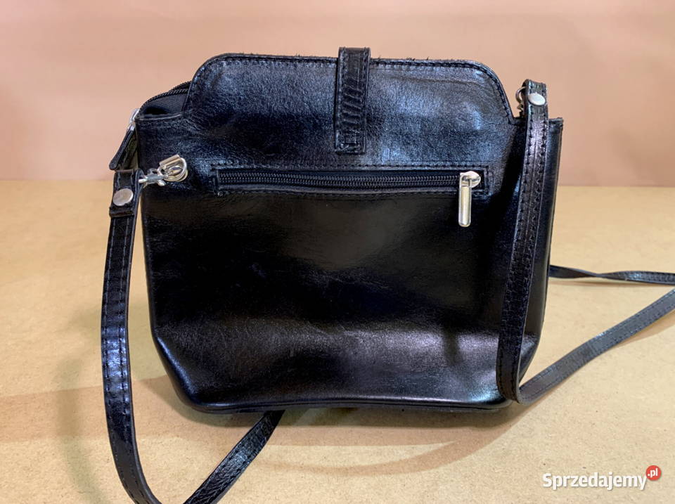 Torebka skórzana czarna 80 podkarpackie Stalowa Wola