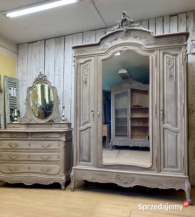 Szafa kremowa 3drzwiowa LUDWIK XV Francja 1908 Warszawa