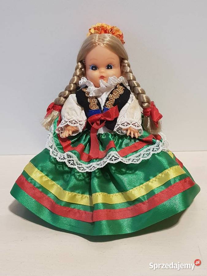 Stara lalka regionalna Cepelia ludowa Prl kolekcjonerska