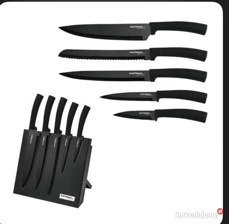 109 Zestaw noży z listwa magnetyczna Masterpan śląskie