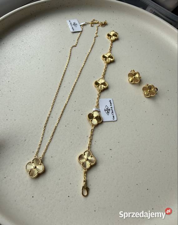 Zestaw na van Cleef arpels bransoletka naszyjnik Brzeg