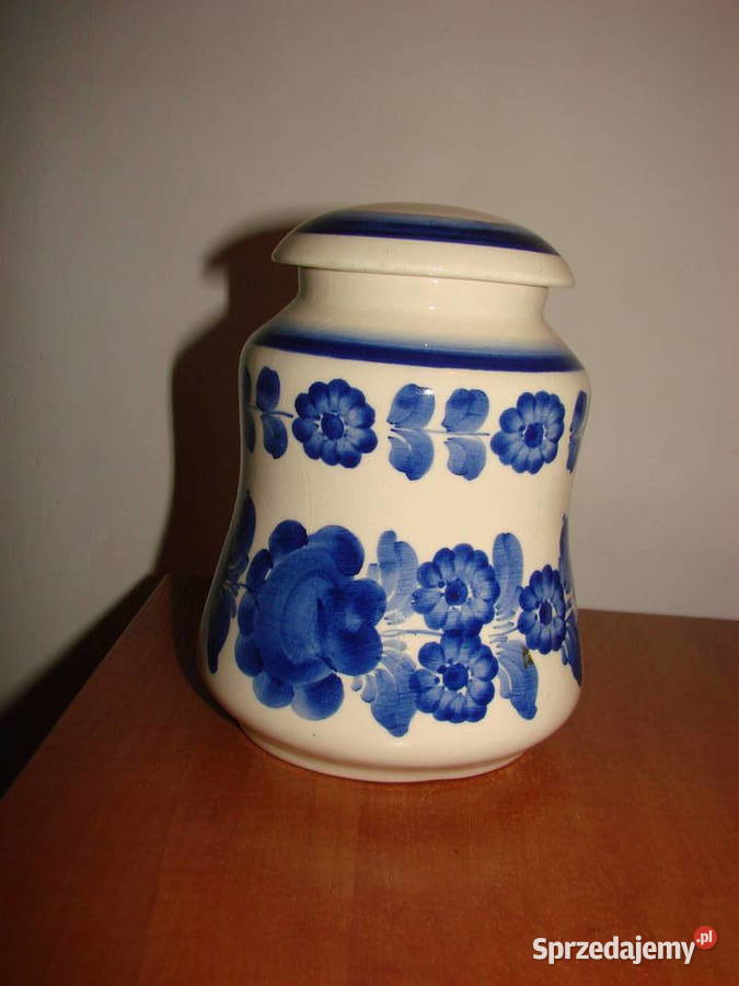 Włocławek fajansowy pojemnik kuchenny PRL