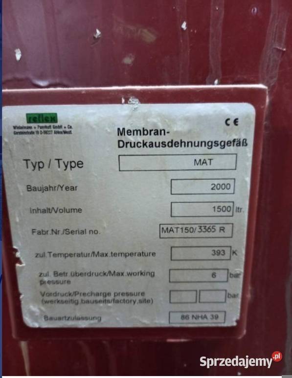 Zbiornik stalowy 1500l 15M3 Wejherowo