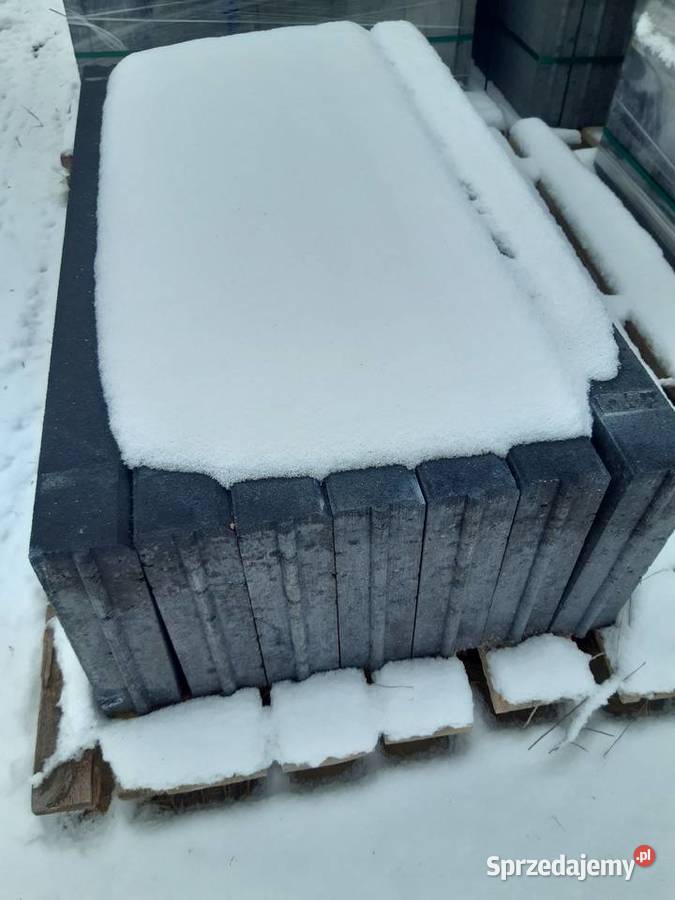 Obrzeża chodnikowe 8x30x100 grafitowe z zamkiem Łęczna