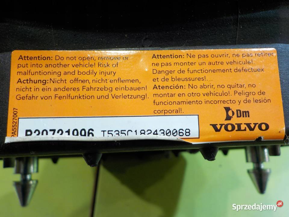 VOLVO V70 III 24 D5 08r KOMBI AIRBAG poduszka mazowieckie Suków
