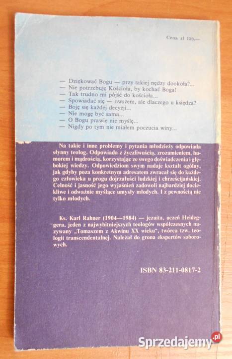 Ks Karl Rahner Mój problem miękka