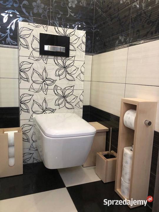 Ekologiczny stojak drewniany na papier toaletowy podkarpackie