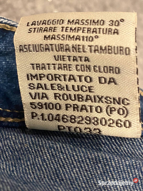 Dżinsyjeansy rozmiar M zapinane na guziki niebieski