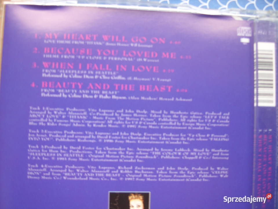Singiel POP CD CELINA DION INCLUDESM 1997 pop Płyty i kasety