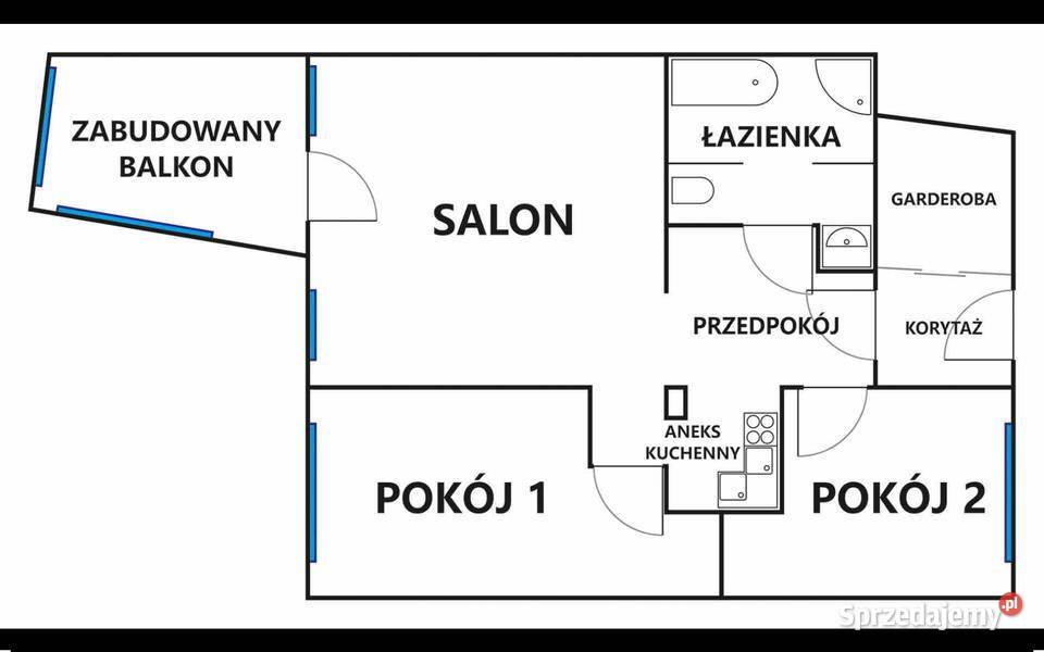 Sprzedam mieszkanie 64 m2 zamienię na małe do 35 Liczba pokoi 3 Kraków