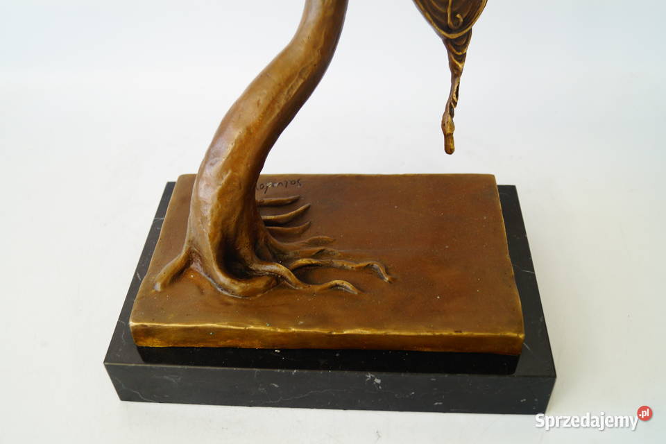 Figura z brązu rzeźba wg Salvador Dali zegar sprzedam
