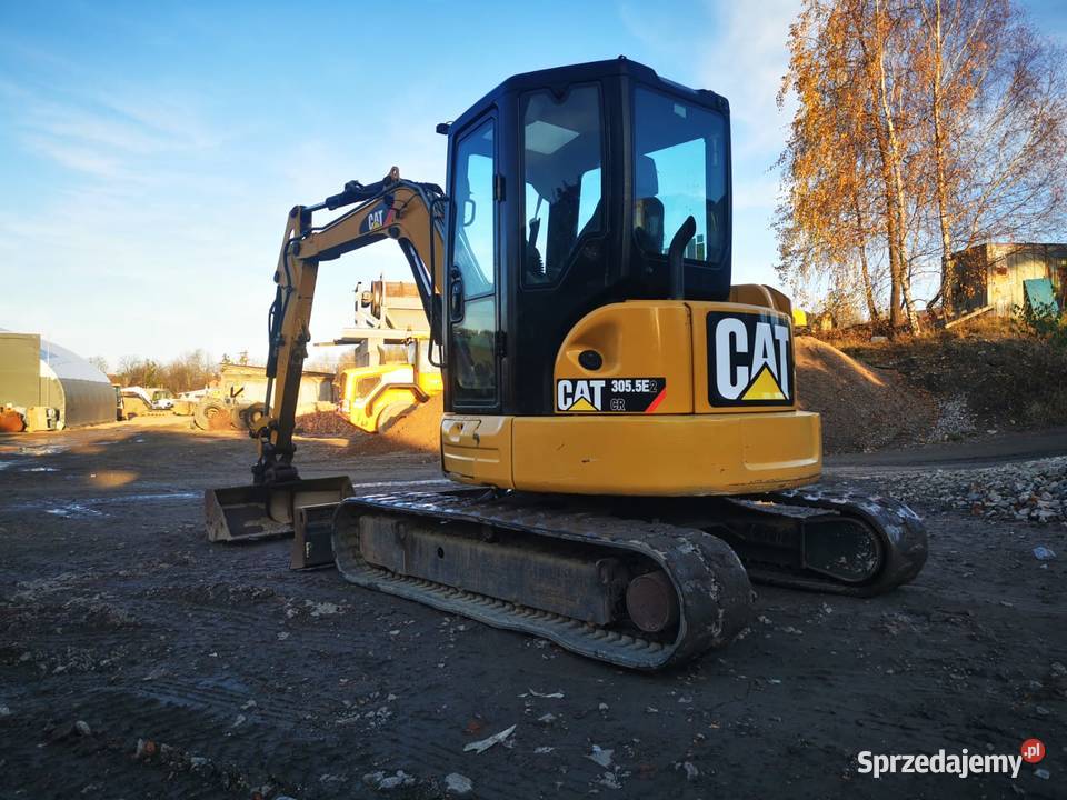 Cat 305 E 2 Koparka gasienicowa Pług Gumowe Cieszyn sprzedam