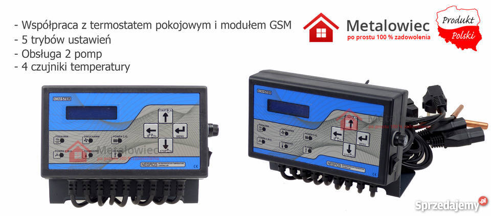 Sterownik do Pieca z podajnikiem na 2 Pompy 4 stal Włocławek