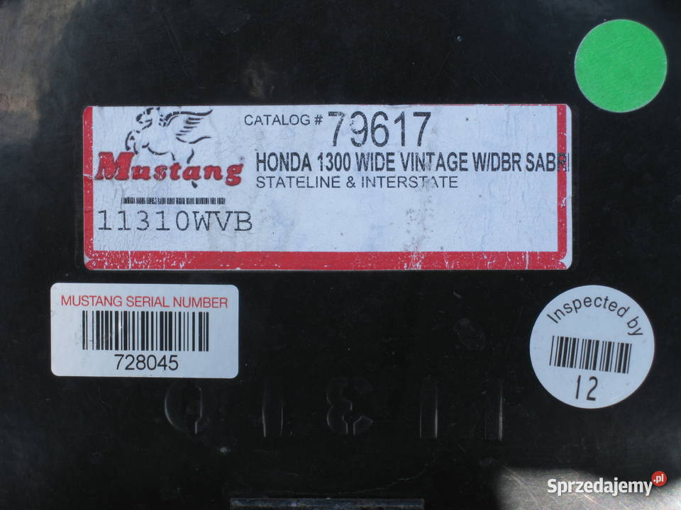 SIEDZENIE MUSTANG HONDA VT1300 STATELINE SABRE Białystok