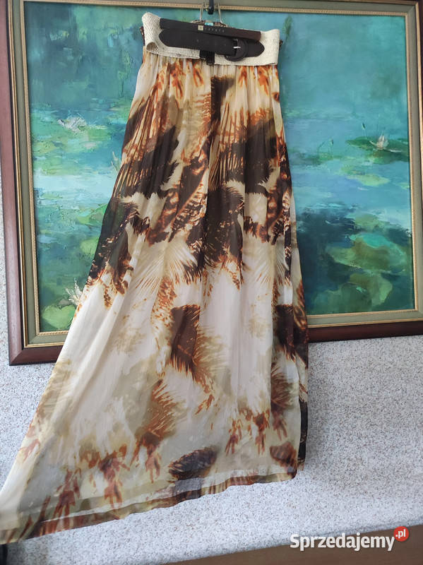 Spódnica Boho długa maxi mgiełka letnia zwiewna Inny wzór Kielce