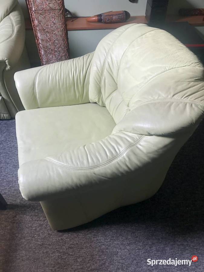 Zestaw Wypoczynkowy Skórzany Narożnik Fotel Kalwaria Zebrzydowska