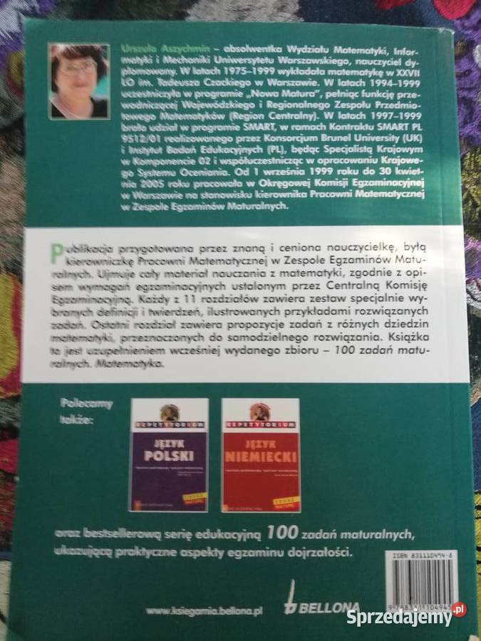 Repetytorium matematyka Urszula Aszychmin małopolskie Kraków