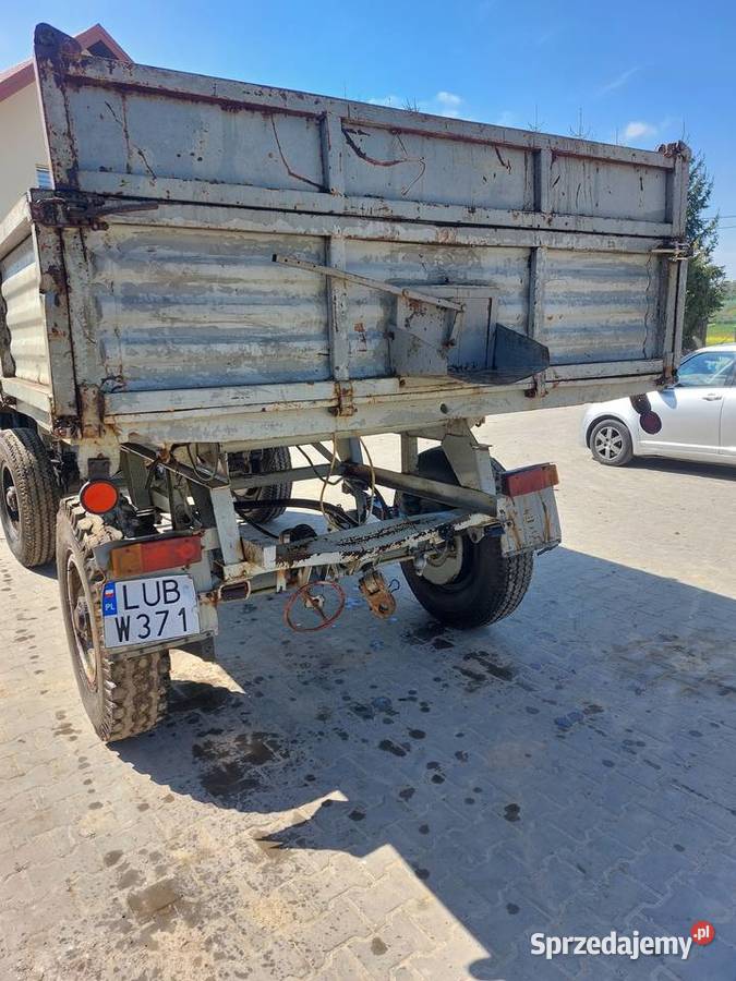 Przyczepa wywrotka Autosan D55 3 stronny wywrot nieuszkodzony