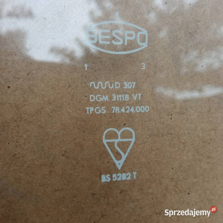 Szyba Bespo z sercem Polonez Borewicz Ryki
