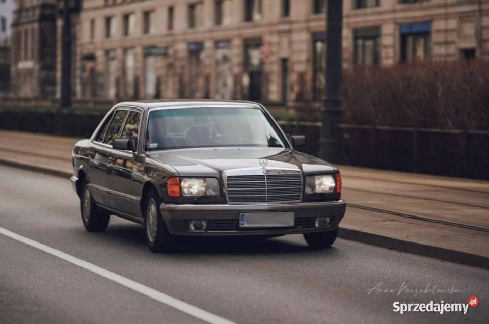 UWAGA Mercedes SKlasa W126 wynajem auto do ślubu Warszawa