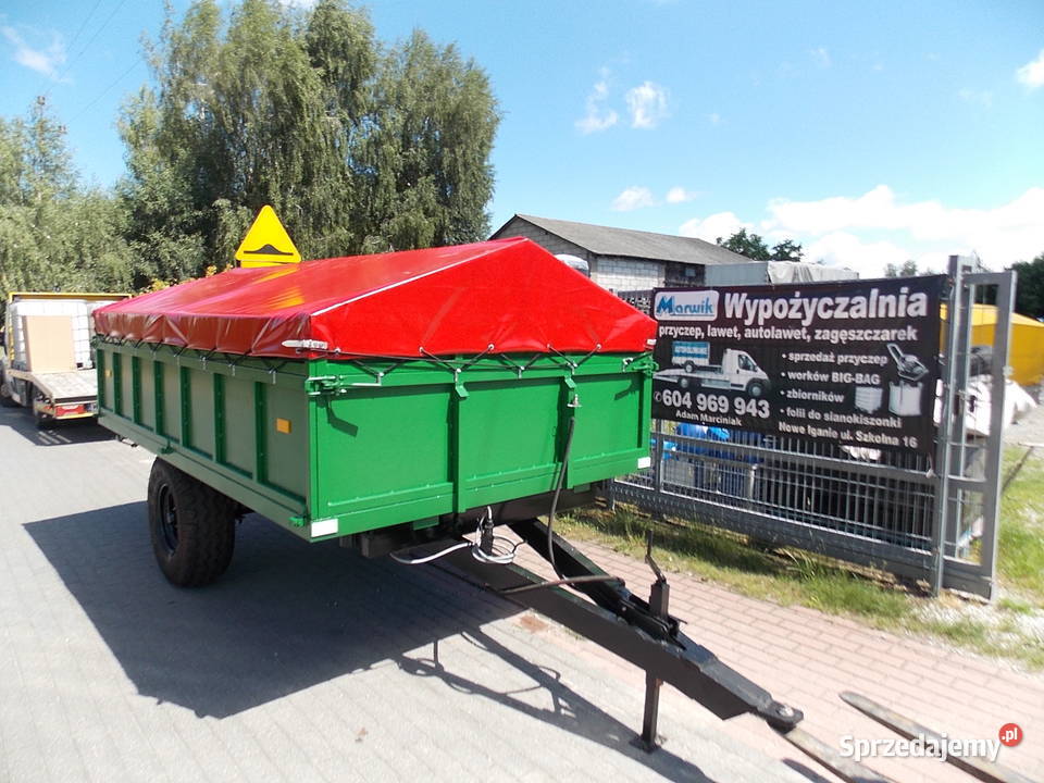 Przyczepa wywrotka jednoosiowa mocna Nowe Iganie sprzedam