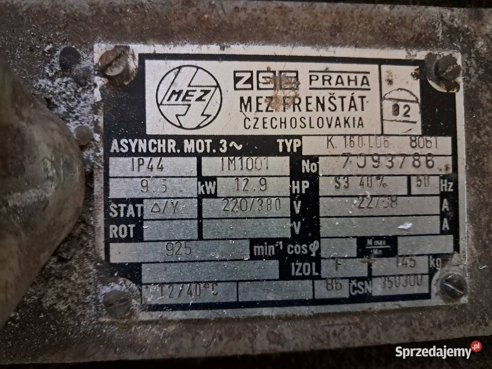 Silnik elektryczny 3fazowy MEZ 129 kW Działdowo sprzedam