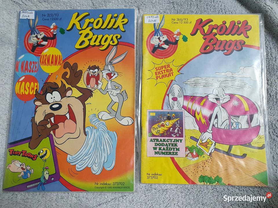 Królik Bugs zestaw 15 komiksów lata 90te Komiksy pomorskie Gdynia