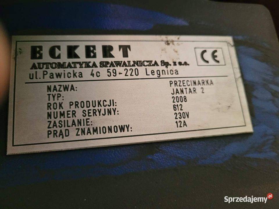 Dwuportalowa wycinarka plazmowa ECKERT Jantar 2