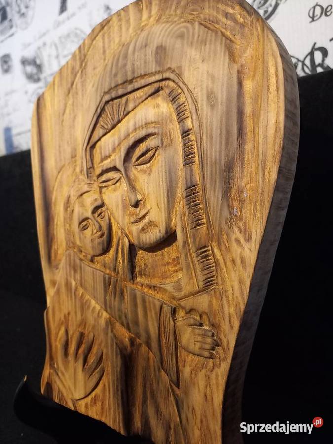 Płaskorzeźba Matki Boskiej z dzieciątkiem Lipno sprzedam