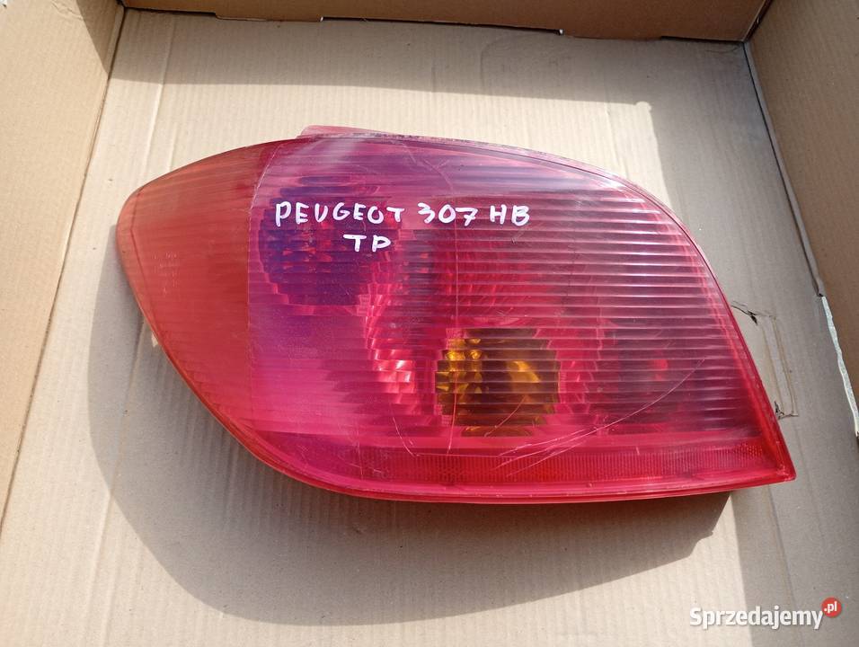 Peugeot 307 HB Lampa Tylna Lewa Prawa Tył Lewy Lampy tylne Liniewo