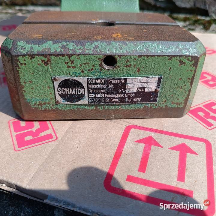 Prasa ręczna kolanowa zębata Schmidt bison Szamotuły