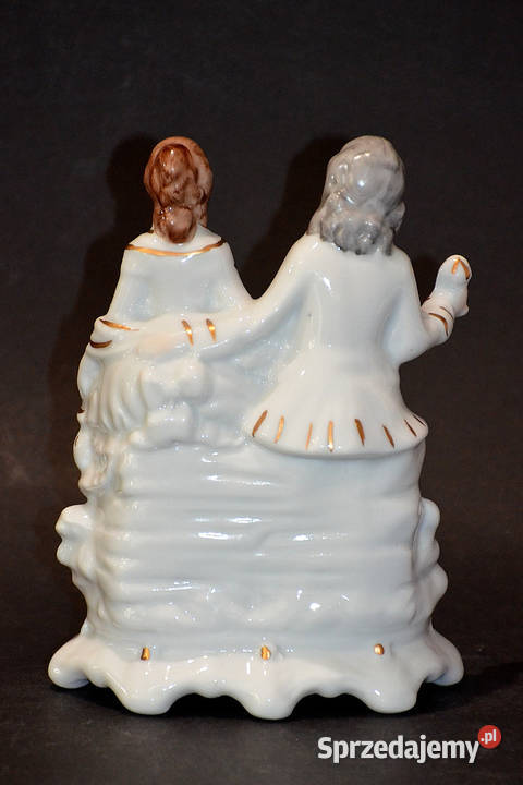 Porcelana Roceram figurka pary 11x15x17 wielkopolskie Środa Wielkopolska