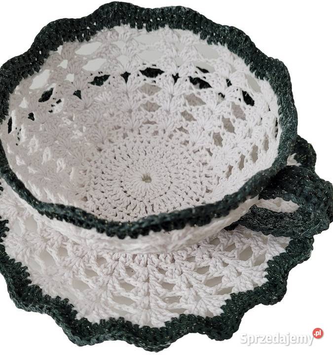 Filiżanka na słodycze ręcznie wykonana małopolskie Krzywaczka